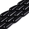 Opaque Glass Beads Strands GLAA-Q113-03A-CM-2
