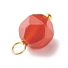 Chakra Theme Natural Genmstone Charms PALLOY-JF01241-5
