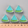 Transparent Enamel Acrylic Beads TACR-S155-001G-4