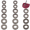 18Pcs 3 Style Alloy Grommet Eyelet Findings FIND-WR0006-18B-1