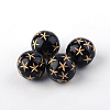 Round Plating Acrylic Beads X-PACR-Q102-197B-1