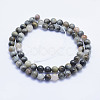 Natural Hawk's Eye Beads Strands G-L478-01-6mm-3