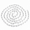 Tarnish Resistant 304 Stainless Steel Textured Paperclip Chains CHS-S006-JN954-1-2