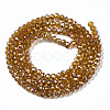 Electroplate Glass Beads Strands EGLA-R048-2mm-24-2