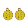 Alloy Enamel Pendants ENAM-S124-01B-14H-1