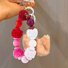 20Pcs 5 Colors Imitation Mink Fur European Beads FIND-PA0001-62B-6