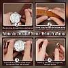 Plain Leather Watch Bands DIY-WH0021-77P-4