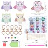 Owl DIY Diamond Painting Keychain Sets DIY-WH0163-82-2
