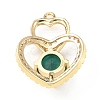 Brass with K9 Glass & Rhinestone Pendants KK-C024-11KCG-01-2