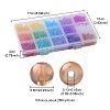 750Pcs 15 Colors Baking Paint Glass Beads Strands DGLA-YW0001-09-4
