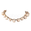 Ocean Natural Spiral Shell & Coconut Beaded Necklaces NJEW-JN06303-2