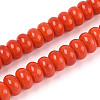 Opaque Solid Color Glass Beads Strands GLAA-ZX008-8mm-18M-1