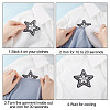 8Pcs 2 Styles Star Embroidery Cloth Sew on Appliques DIY-HY0001-90-3