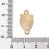 Fruit Theme Alloy Enamel Connector Charms AL-CBA95F4-01KCG-06-3