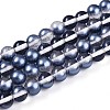 Baking Paint Transparent Glass Beads X1-DGLA-N011-8mm-08-1