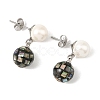 304 Stainless Steel Stud Earrings EJEW-JE07438-02-4