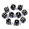 Opaque Epoxy Resin Pendants CRES-N025-12A-B01-1