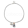 3Pcs 3 Styles Natural & Synthetic Mixed Gemstone Chips Wish Bottle Pendant Necklaces Set NJEW-FZ00013-1