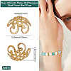 100Pcs Flower Brass Fancy Bead Caps KK-BBC0018-06-2