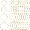 160Pcs 4 Style Brass Wine Glass Charm Rings KK-SP0001-33G-1