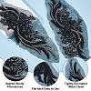 1 Pair Polyester Computerized Embroidery Cloth Iron on/Sew on Patches DIY-HS0002-17C-4