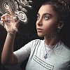 Braided Waxed Cotton Thread Cords Macrame Pouch Necklace Making AJEW-SW00022-08-6