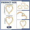 8Pcs Brass Pendants KK-NB0004-24-2
