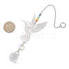 Glass Teardrop Hanging Suncatchers HJEW-JM04654-01-3