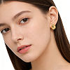 Irregular Oval 304 Stainless Steel Stud Earrings for Women AM9832-4