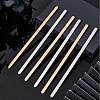 6Pcs 2 Styles 304 Stainless Steel Bangle Blank Strips MAK-BBC0001-08-4