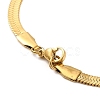 Ion Plating(IP) 304 Stainless Steel Herringbone Chain Necklace for Men Women NJEW-E076-04C-G-3