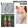 24Pcs 4 Styles Natural Rose Quartz European Beads G-AR0005-34-5