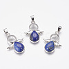 Natural Lapis Lazuli Pendants X-G-G651-A08-1