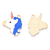 Alloy Enamel Pendants ENAM-R059-07A-RS-2