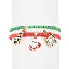 3Pcs 3 Style Glass Seed Stretch Bracelets Set BJEW-JB08200-5