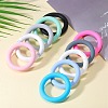 9Pcs Ring Food Grade Eco-Friendly Silicone Focal Beads JX895B-5