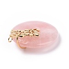 Natural Rose Quartz Pendants G-E088-03P-05-4