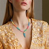 Handmade Polymer Clay Heishi Beads Pendant Necklaces X1-NJEW-JN02816-6