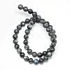 Natural Larvikite Beads Strands G-R345-6mm-33-2