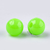 Opaque Plastic Beads X-KY-T005-6mm-609-2