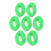 Opaque Spray Painted Acrylic Linking Rings OACR-R249-03E-1