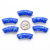 Opaque Spray Painted Acrylic Beads MACR-S372-001F-4