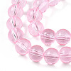 Baking Paint Transparent Glass Beads Strands DGLA-N006-8mm-01-3