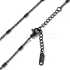 304 Stainless Steel Column Link Chain Necklace for Men Women NJEW-K245-019C-2