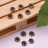 Brass Rhinestone Spacer Beads RB-A014-L6mm-01R-NF-4