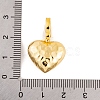 925 Sterling Silver Love Heart Pendants STER-P058-01C-G-3
