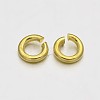 Brass Open Jump Rings KK-E647-16G-2