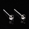 925 Sterling Silver Stud Earring Findings STER-K167-027A-S-4