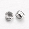 Rondelle Brass Crimp Beads KK-L134-27P-1