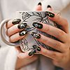 Stainless Steel DIY Nail Art Templates MRMJ-WH0092-011-5